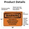 Signmission This Door To Remain Unlocked When Building, 18 in W x Rectangle, Vinyl Decal OS-2PACK-WS-D-1218-L-12426 - alternate 3